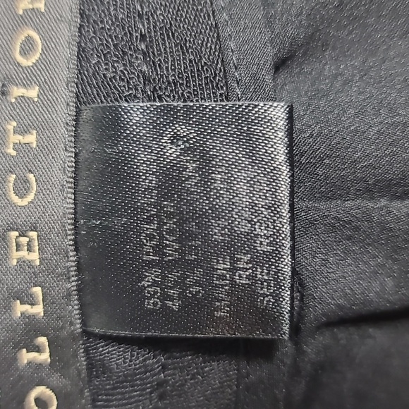 NICOLE MILLER Collection Wool Embroidered Pants in Black Size Small - Picture 3 of 15